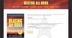Desktop Screenshot of beatingallodds.com