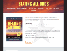 Tablet Screenshot of beatingallodds.com